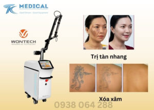 Máy xóa xăm điều trị sắc tố YAG