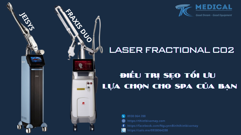 Laser Fractional CO2 điều trị sẹo, trẻ hóa da an toàn hiệu quả