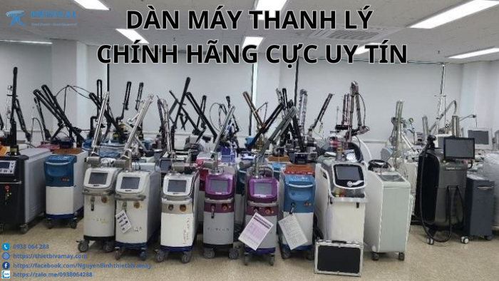 Máy thẩm mỹ thanh lý ở đâu uy tín chất lượng