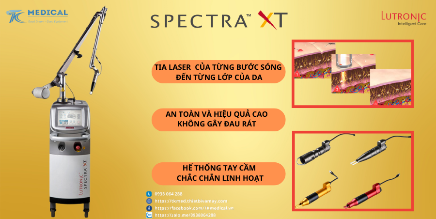 Laser nd YAG Spectra XT điều trị Nám, tàn Nhang, xóa xăm