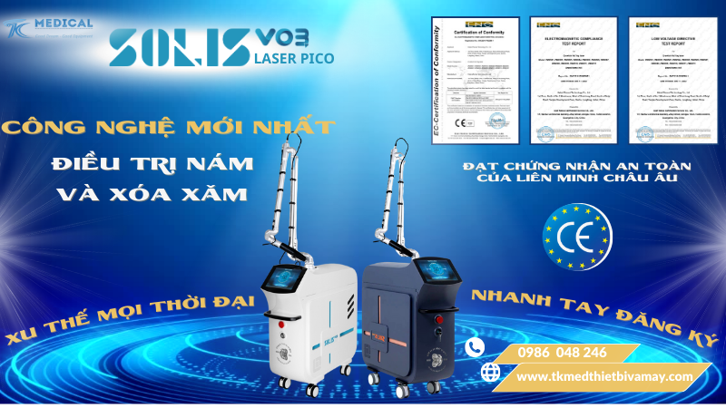 Laser pico Solis VO3 Trị Nám, xóa xăm 03