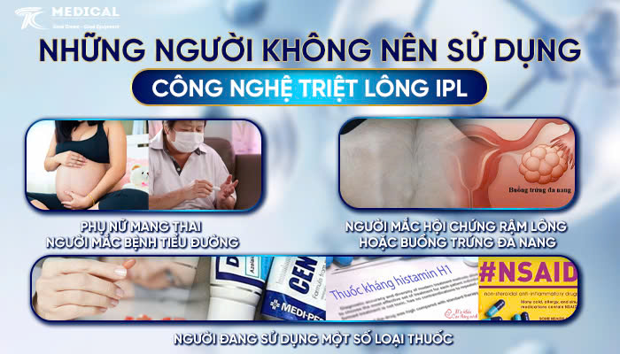 Những người không nên sử dụng công nghệ triệt lông IPL