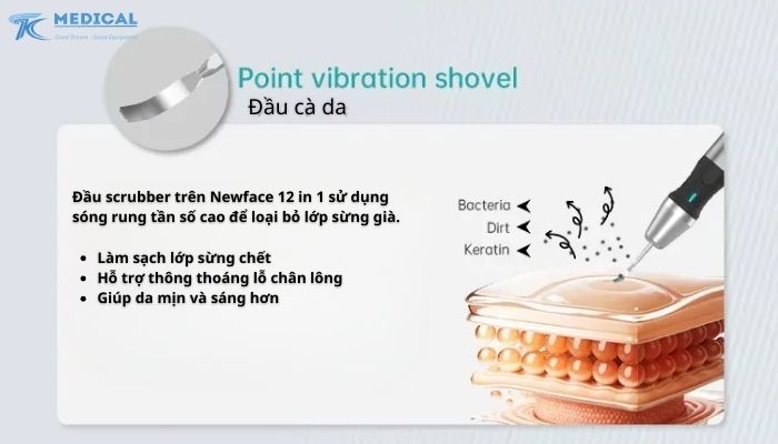 Đầu cà da siêu âm (Skin Scrubber)