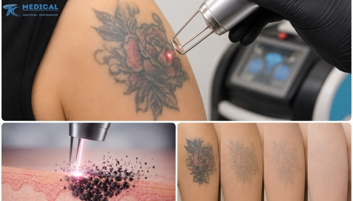 Cơ chế hoạt động của laser khi xóa hình xăm